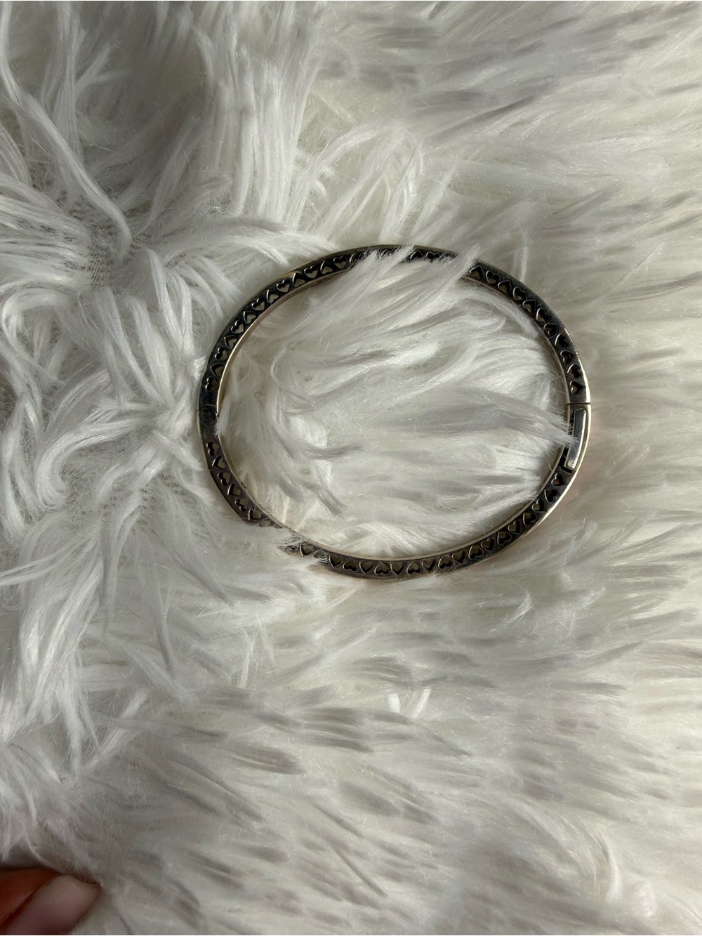 Pandora Silver Crystal Pavé Bangle - Silver - Picture 4 of 5